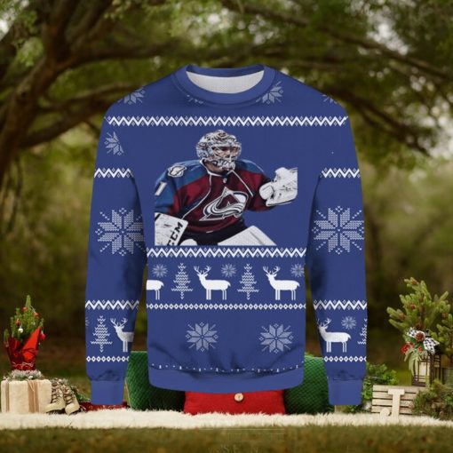 Semyon Varlamov Colorado Avalanche Ugly Christmas Sweater