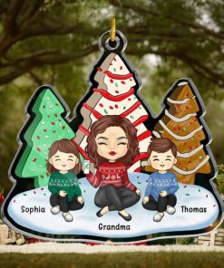 Sending You Holiday Hugs Across The Miles Family Personalized Custom Ornament