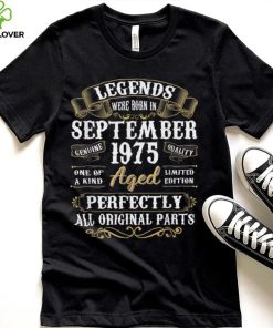 September 1975 47th Birthday Gift 47 Year Old Men Women T Shirt