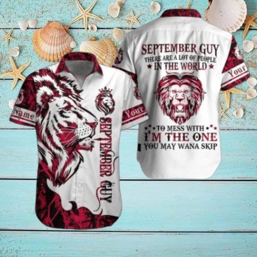 September Guy Custom Name Aloha Hawaiian Shirts For Men For Women