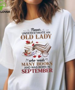 September x An old lady who reads many books hoodie, sweater, longsleeve, shirt v-neck, t-shirt