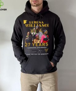 Serena Williams 27 Years 1995 2022 Thank You For The Memories T Shirt 3 Serena Williams 27 Years 1995 2022 Thank You For The Memories T Shirt