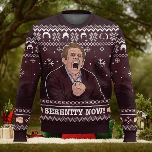 Serenity Now Seinfeld All Over Printed Ugly Christmas Sweater Trending Christmas Gift Ideas