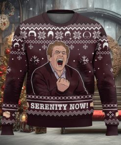 Serenity Now Seinfeld All Over Printed Ugly Christmas Sweater Trending Christmas Gift Ideas