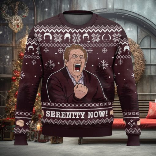 Serenity Now Seinfeld All Over Printed Ugly Christmas Sweater Trending Christmas Gift Ideas