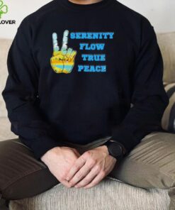Serenity flow true peace peace sign shirt
