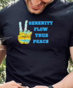 Serenity flow true peace peace sign hoodie, sweater, longsleeve, shirt v-neck, t-shirt