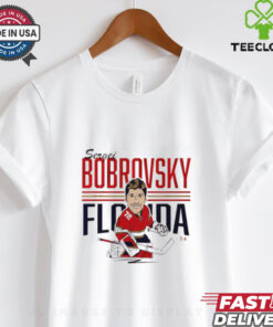 Sergei Bobrovsky Florida Panthers center ice caricature shirt