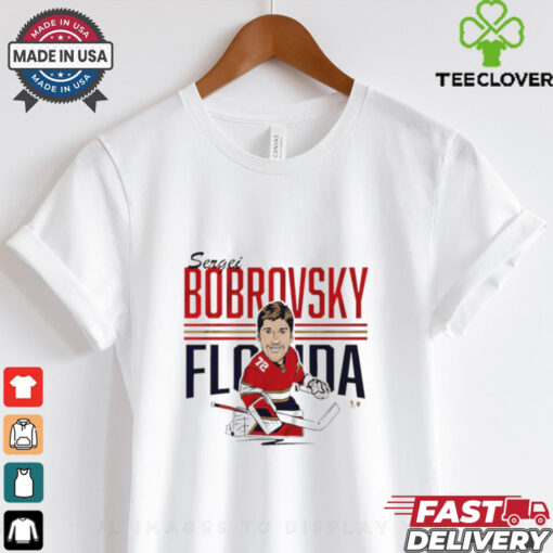 Sergei Bobrovsky Florida Panthers center ice caricature shirt