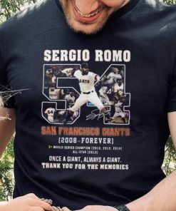 Sergio Romo San Francisco Giants 2008 – Forever Thank You For The Memories Shirt