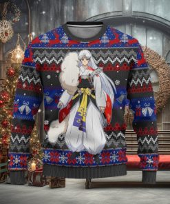Sesshomaru Inuyasha Anime Xmas Women Mens Ugly Christmas Sweater