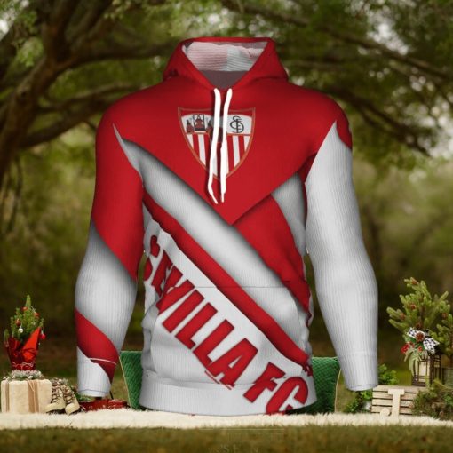 Sevilla FC White Red Pullover Hoodie Ver 4