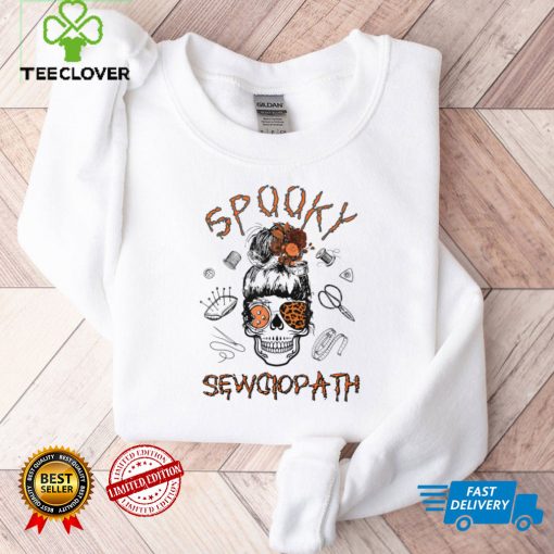 Sewciopath Halloween Funny Sewing Skeleton Grandma Mom Women T Shirt