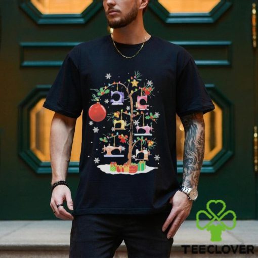 Sewing Machine Xmas Tree Merry Christmas Shirt