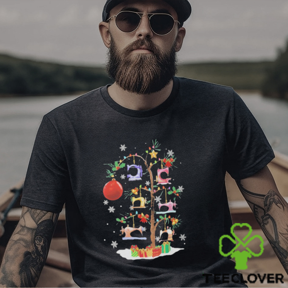 Sewing Machine Xmas Tree Merry Christmas Shirt Sewing Machine Xmas Tree Merry Christmas Shirt