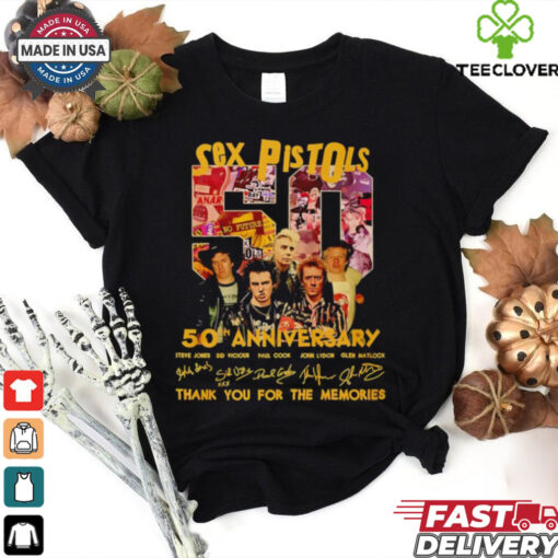 Sex Pistols 50th anniversary thank you for the memories shirt