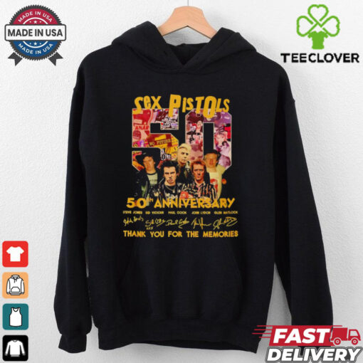 Sex Pistols 50th anniversary thank you for the memories shirt