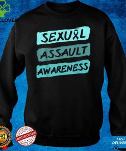 Sexual Assault Awareness Teal Ribbon T Shirt