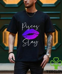 Sexy Purple Lipstick Lips Pisces Slay Shirt