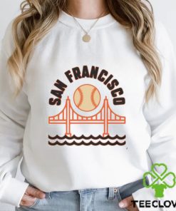 Sf Baseball Sweater San Francisco Crewneck Golden Gate Bridge Hoodie Vintage T Shirt