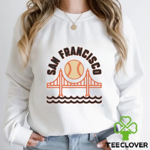 Sf Baseball Sweater San Francisco Crewneck Golden Gate Bridge Hoodie Vintage T Shirt