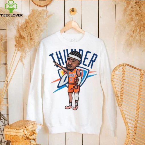 Shai Gilgeous Alexander Oklahoma City Thunder Number 2 Player Cartoon Shirt