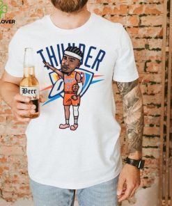 Shai Gilgeous Alexander Oklahoma City Thunder Number 2 Player Cartoon Shirt