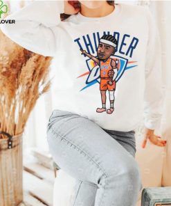 Shai Gilgeous Alexander Oklahoma City Thunder Number 2 Player Cartoon Shirt