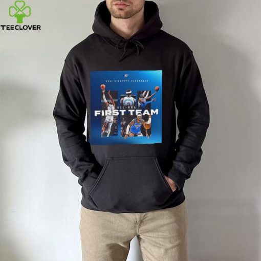 Shai gilgeous alexander of okc thunder named to kia all nba first team 2024 hoodie, sweater, longsleeve, shirt v-neck, t-shirt