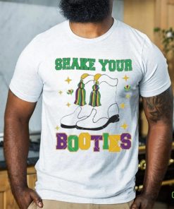Shake Your Bootie Fleur De Lis Magical Mardi Gras boot shirt