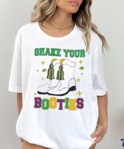 Shake Your Bootie Fleur De Lis Magical Mardi Gras boot shirt 1 Shake Your Bootie Fleur De Lis Magical Mardi Gras boot shirt