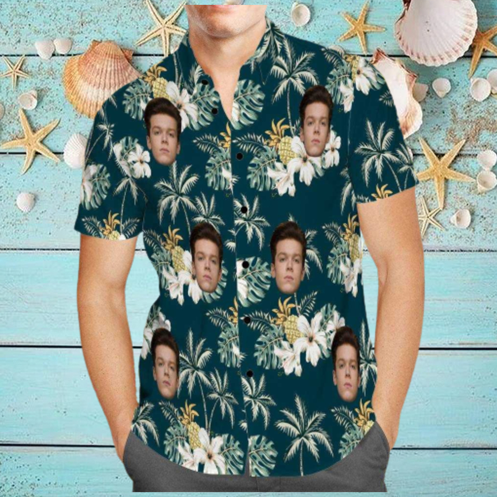 Shameless Hawaiian Shirt Custom Photo Hawaiian Shirt Floral Pattern Hawaiian Shirt