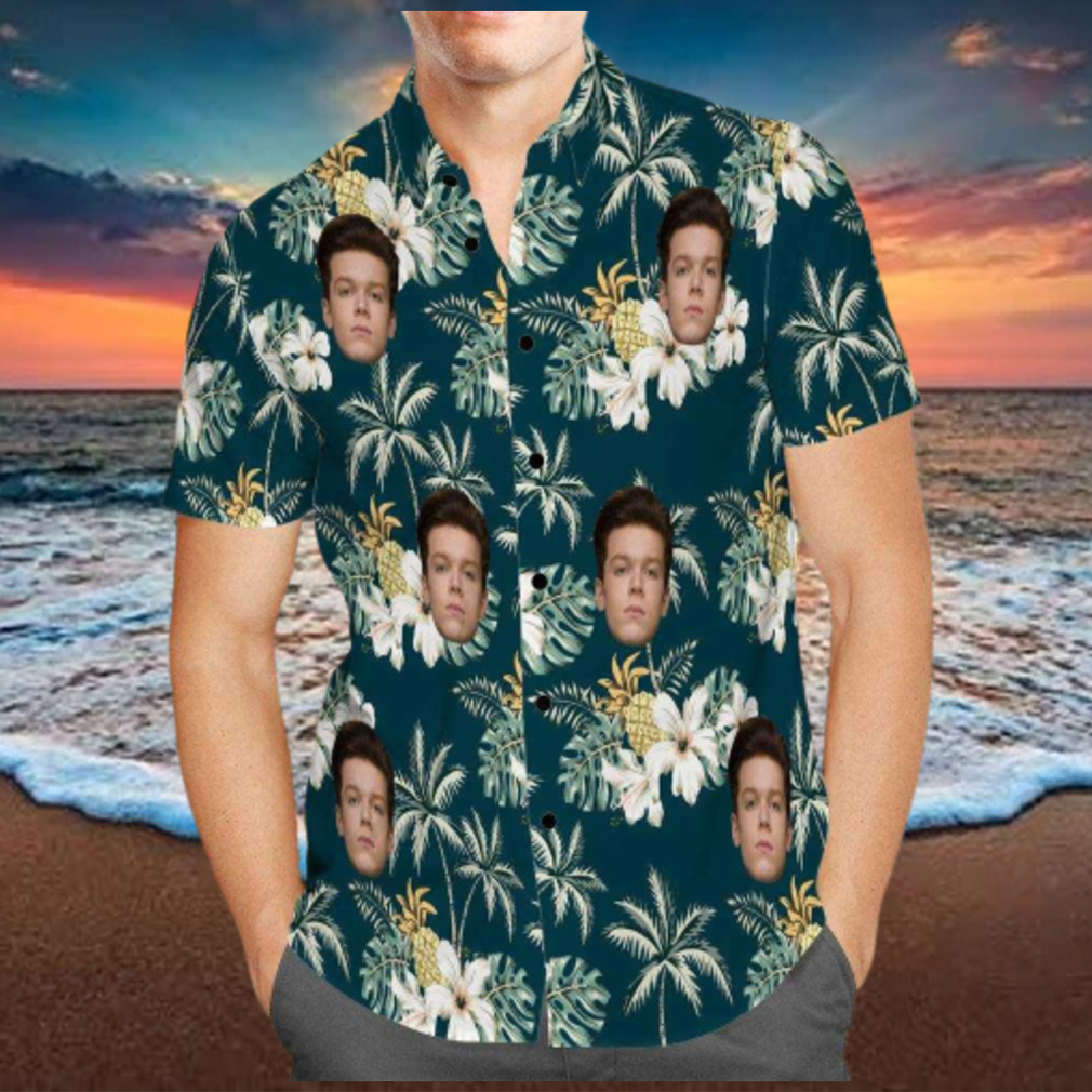 Shameless Hawaiian Shirt Custom Photo Hawaiian Shirt Floral Pattern Hawaiian Shirt