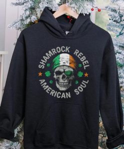 Shamrock Rebel American Soul Skull Pirate Shirt