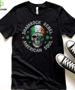 Shamrock Rebel American Soul Skull Pirate Shirt