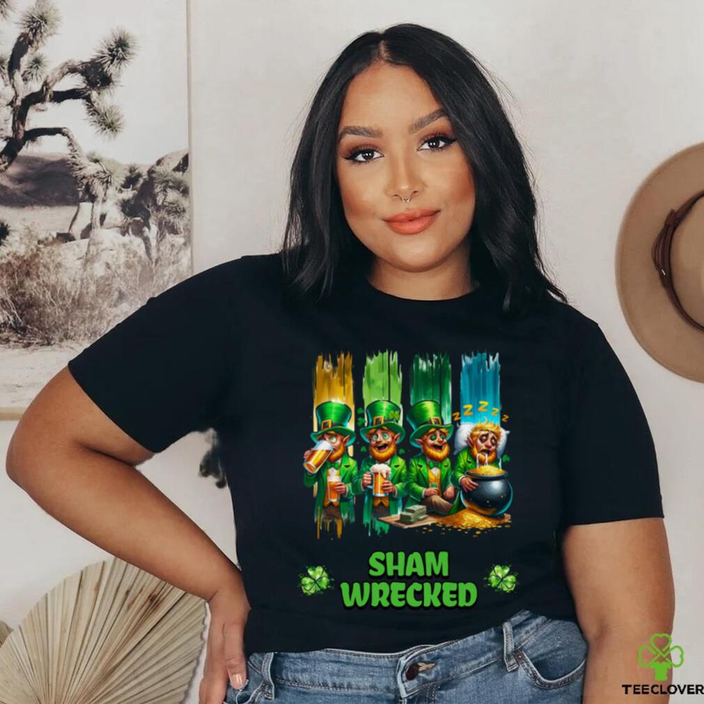 Shamwrecked Funny St. Patrick’s Beer Drinking Leprechaun shirt Shamwrecked Funny St. Patrick’s Beer Drinking Leprechaun shirt