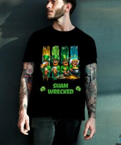 Shamwrecked Funny St. Patrick’s Beer Drinking Leprechaun shirt