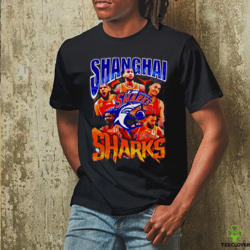 Shanghai Sharks players picture collage shirt - Limotees