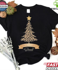 Shania Twain Look Like We Made It Foundation Leopard Christmas Tree T shirt