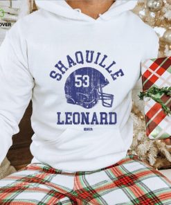 Shaquille Leonard Indianapolis Helmet Font Shirt