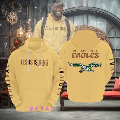 Shaquille Leonard NFL Philadelphia Eagles Jesus is King Hoodie