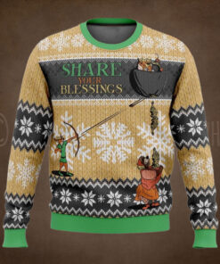 Share Your Blessings Robin Hood Ugly Christmas Sweater