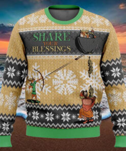 Share Your Blessings Robin Hood Ugly Christmas Sweater