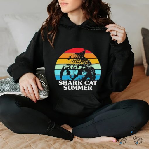 Shark Cat Summer Pride Vintage Shirt