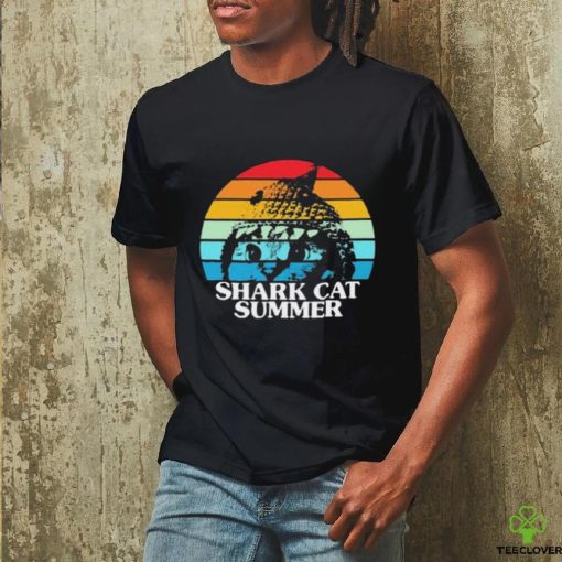 Shark Cat Summer Pride Vintage Shirt