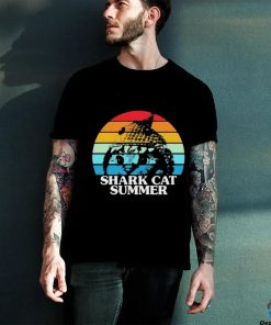 Shark Cat Summer Pride Vintage Shirt