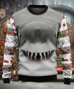 Shark Cute Face Ugly Christmas Sweater Thankgiving Gift Men Women
