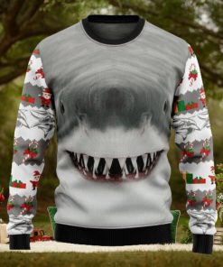 Shark Cute Face Ugly Christmas Sweater Thankgiving Gift Men Women