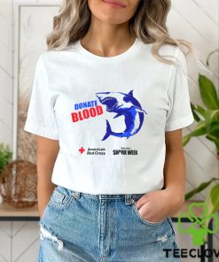 Shark Donate Blood American Red Cross Shirt