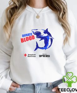 Shark Donate Blood American Red Cross Shirt